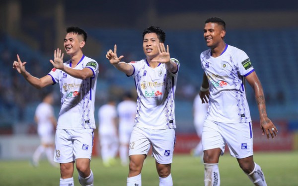 Đánh bại Topenland Bình Định, CLB Hà Nội vươn lên bằng điểm đội đầu bảng Công An Hà Nội – V.League 2023