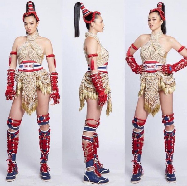 Trang phục Dân tộc ấn tượng được các đối thủ của Kim Duyên mang đến Miss Universe 2021
