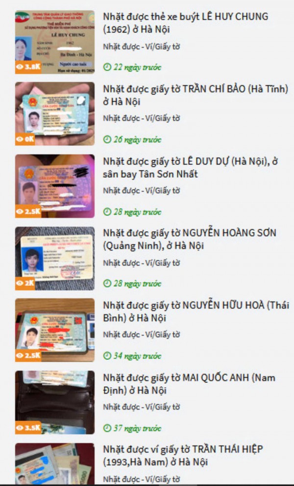 Bị mất đồ, thất lạc giấy tờ... thử liên hệ nền tảng này để được hỗ trợ