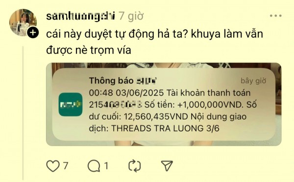 Mạng xã hội Threads trả lương cho người dùng?