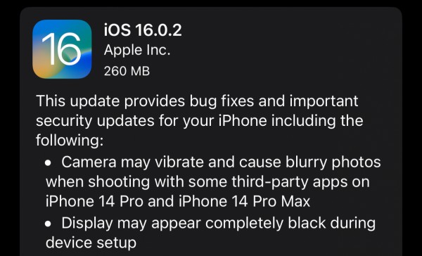 Apple chính thức phát hành iOS 16.0.2
