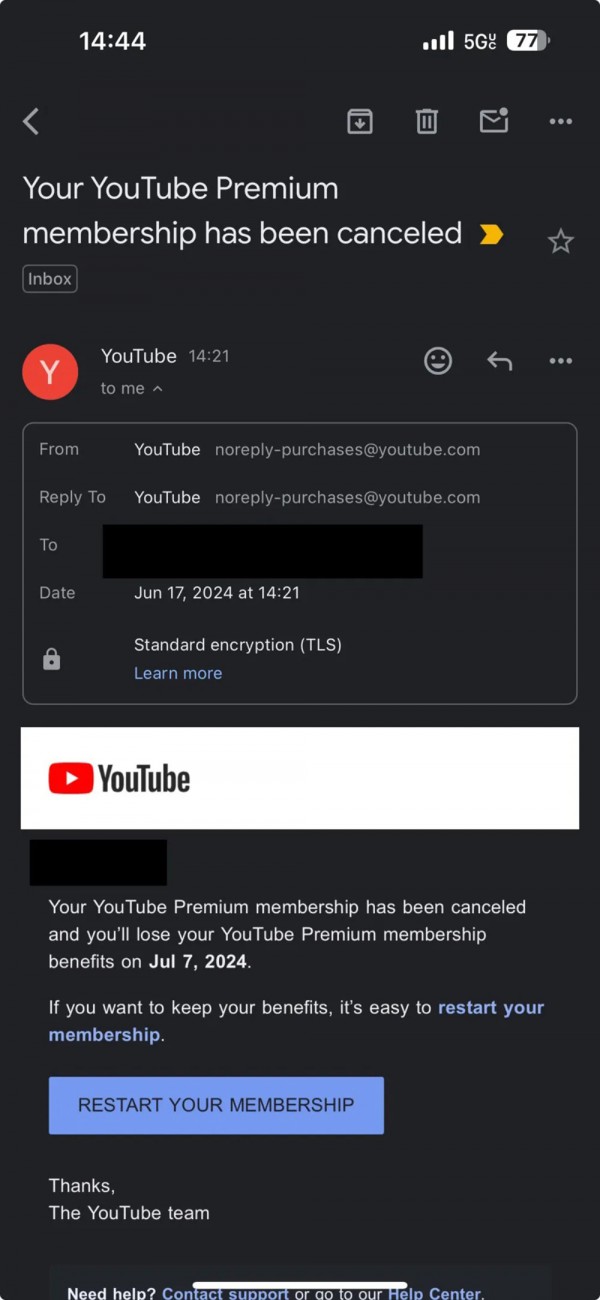 Dùng VPN đăng ký YouTube Premium giá rẻ coi chừng tài khoản bay màu