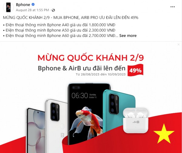 Bphone A40 “cháy hàng” sau khi giảm giá sâu Bphone A40 “cháy hàng” sau khi giảm giá sâu