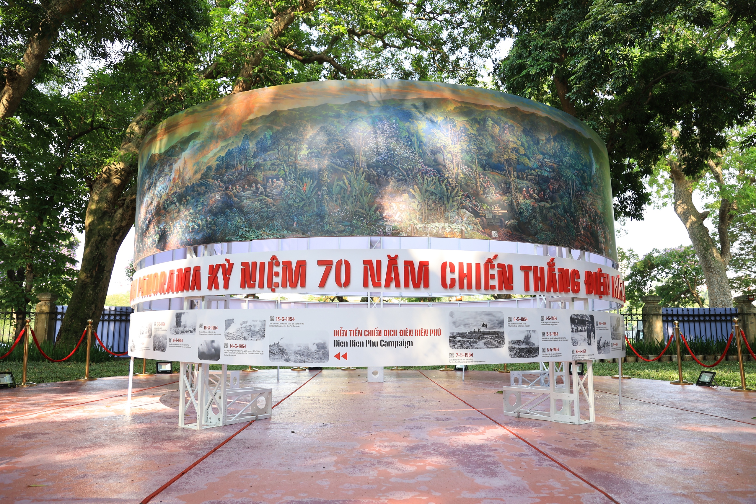 Bức tranh panorama "Chiến dịch Điện Biên Phủ" có đường kính 5,5m