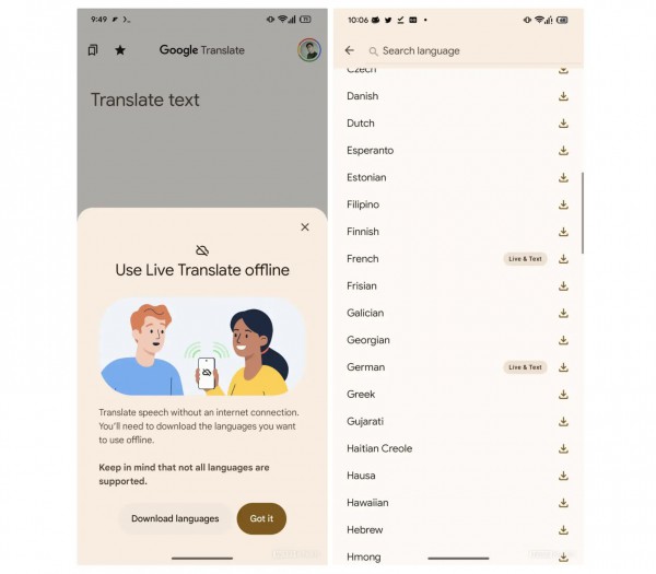 Google Translate trên Android thử nghiệm tính năng dịch thời gian thực ngoại tuyến Google Translate trên Android thử nghiệm tính năng dịch thời gian thực ngoại tuyến