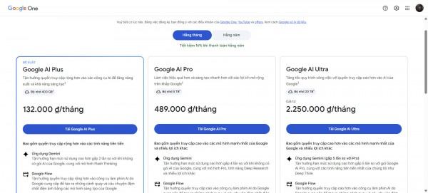 Google giảm giá AI Plus, người dùng Gemini thêm lựa chọn Google giảm giá AI Plus, người dùng Gemini thêm lựa chọn