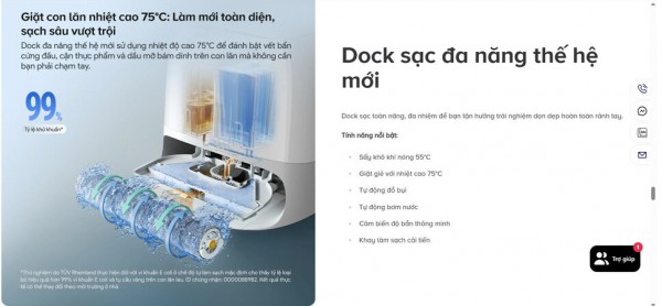 Robot hút bụi Roborock thiếu hệ thống làm nóng như quảng cáo?