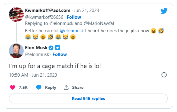 Trận thư hùng giữa Elon Musk – Mark Zuckerberg có thể được livestream trên X Trận thư hùng giữa Elon Musk – Mark Zuckerberg có thể được livestream trên X