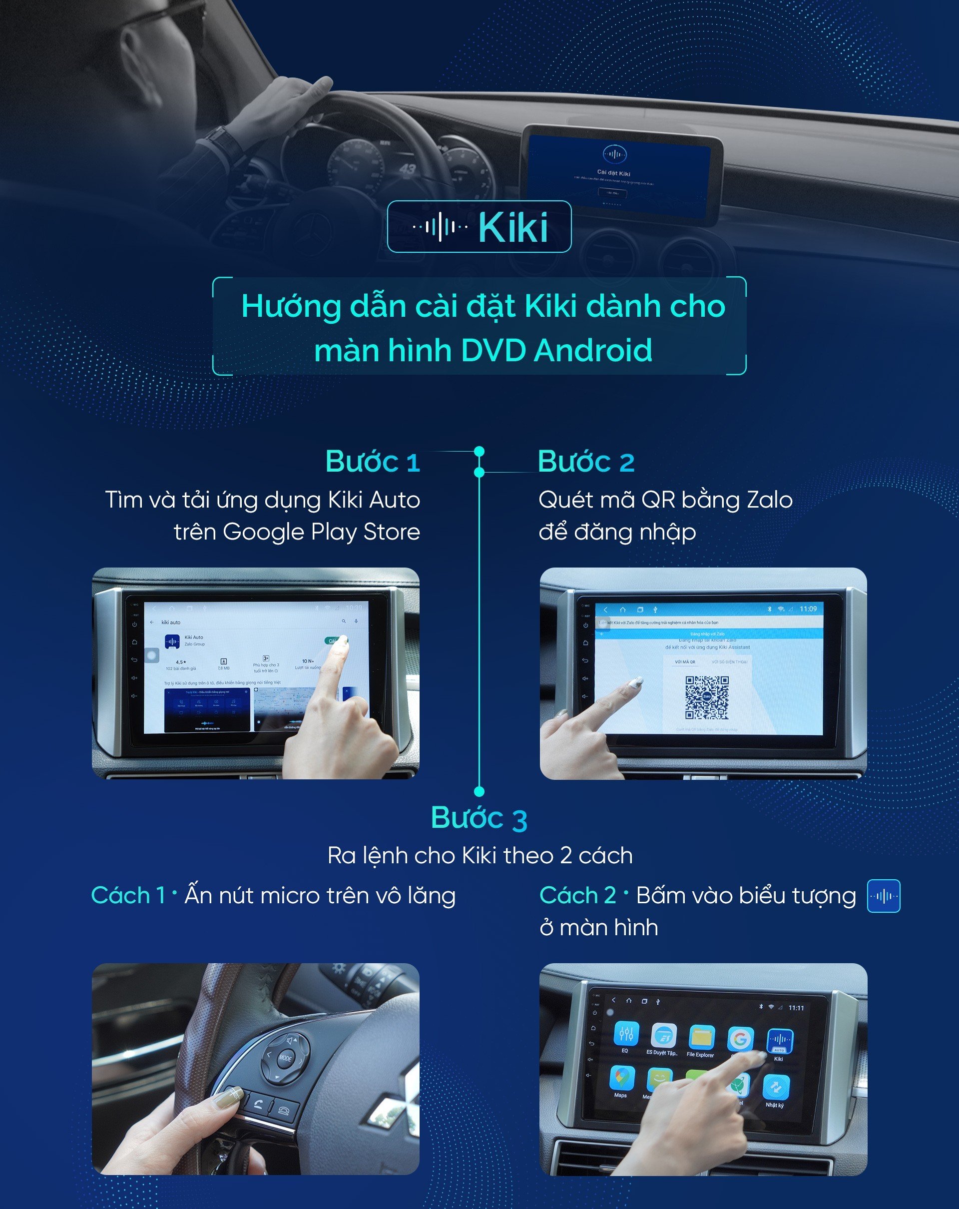 Trợ lý tiếng Việt Kiki cán mốc 600.000 ô tô cài đặt Trợ lý tiếng Việt Kiki cán mốc 600.000 ô tô cài đặt