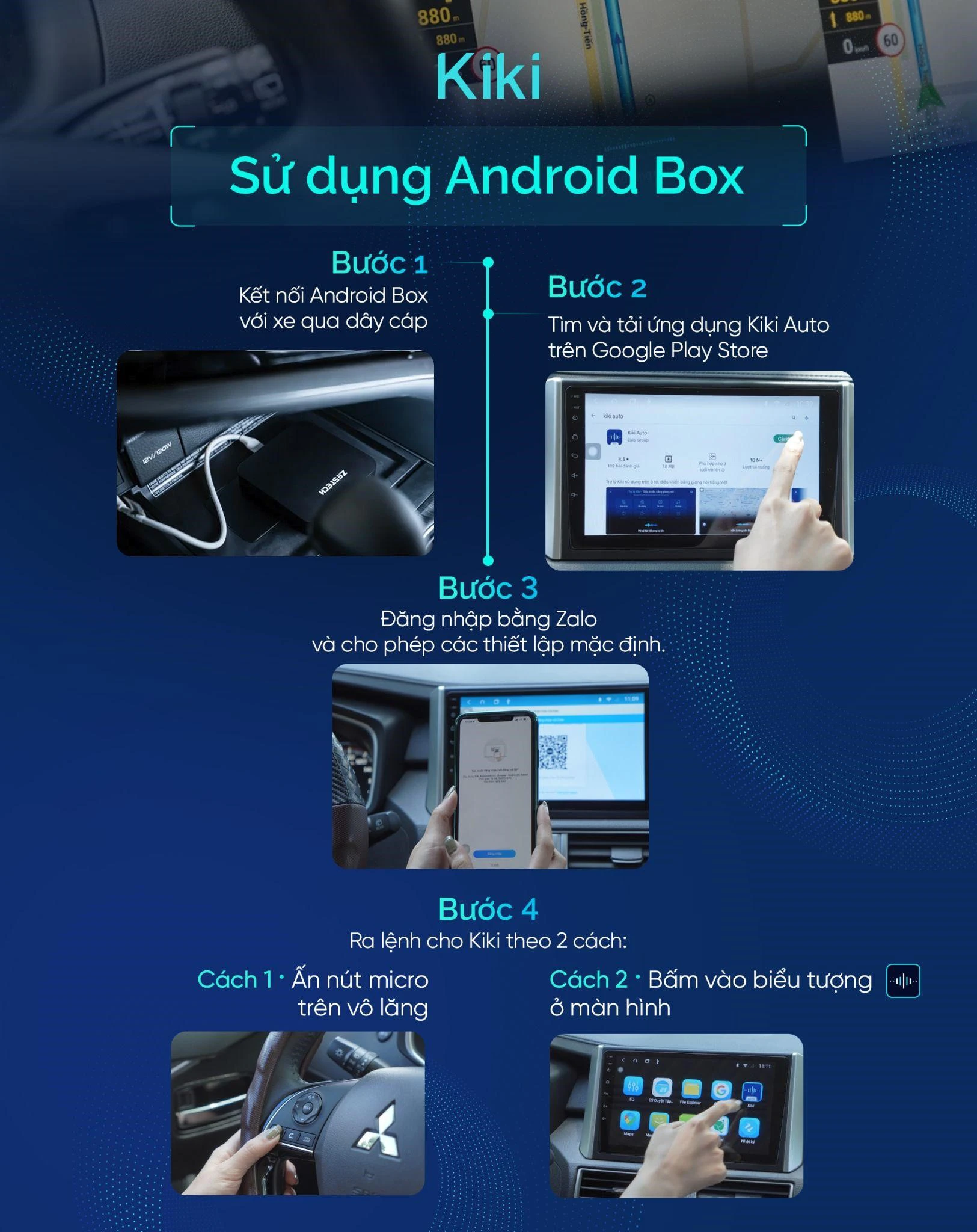 Trợ lý tiếng Việt Kiki cán mốc 600.000 ô tô cài đặt Trợ lý tiếng Việt Kiki cán mốc 600.000 ô tô cài đặt