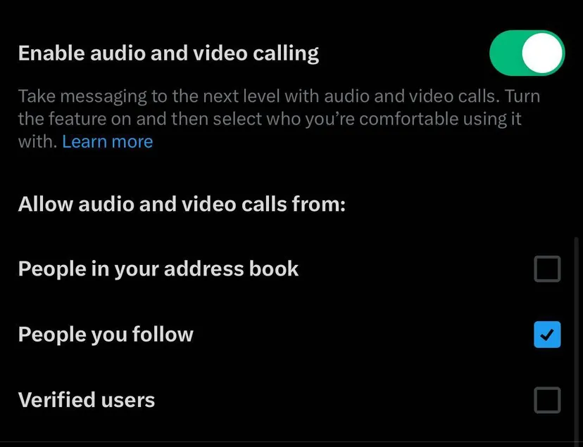 X (Twitter) triển khai tính năng gọi thoại và video