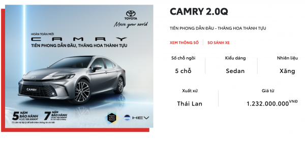 Xe sedan hạng D bán chạy nhất Việt Nam âm thầm tăng giá