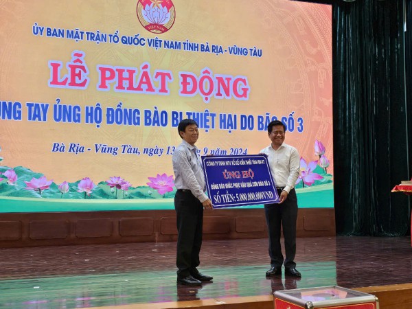 Bà Rịa-Vũng Tàu phát động ủng hộ đồng bào bị thiệt hại do bão số 3