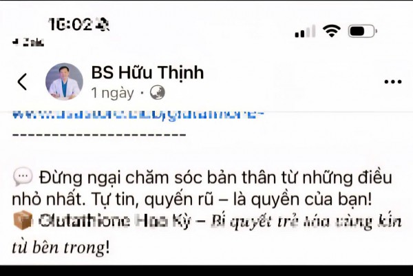 Bác sĩ Cao Hữu Thịnh 'kêu cứu' vì bị sử dụng hình ảnh để quảng cáo Bác sĩ Cao Hữu Thịnh 'kêu cứu' vì bị sử dụng hình ảnh để quảng cáo