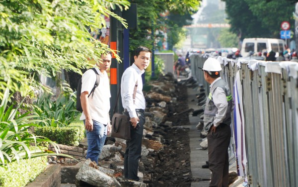 Bắt đầu chỉnh trang đường Lê Lợi giữa trung tâm TP.HCM