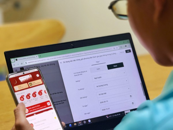 Cách đăng ký sử dụng vỉa hè, lòng đường ở phường An Đông qua app