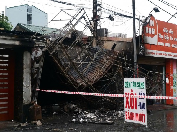 Cháy cửa hàng bán quần áo, 1 người tử vong