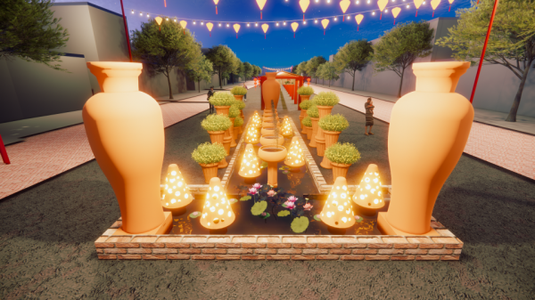 Chợ hoa xuân 'Trên bến dưới thuyền' ở phường Phú Định, TP.HCM bắt đầu từ 2.2