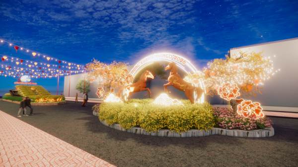 Chợ hoa xuân 'Trên bến dưới thuyền' ở phường Phú Định, TP.HCM bắt đầu từ 2.2