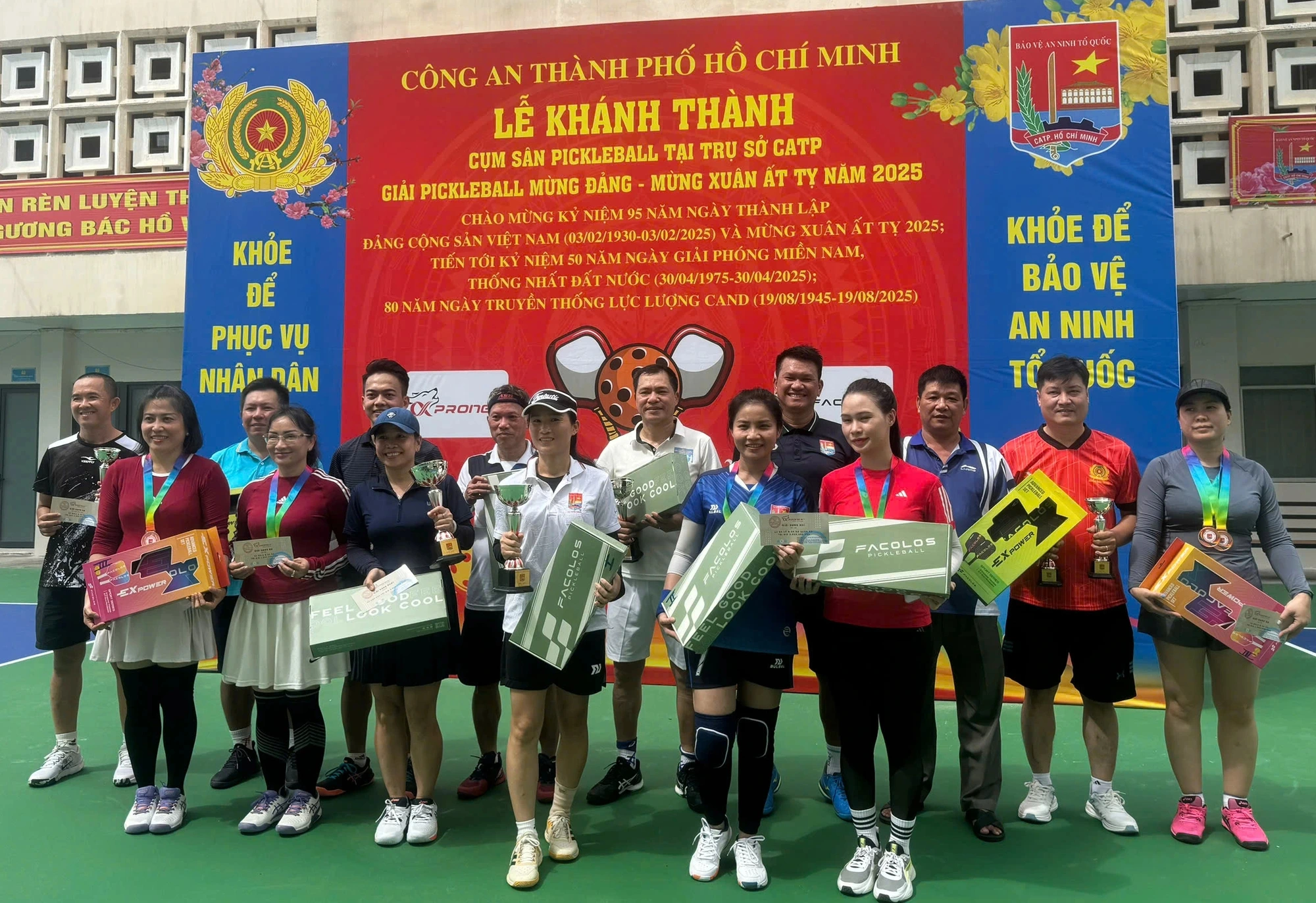 Công an TP.HCM tổ chức giải pickleball mừng Đảng, mừng Xuân Ất Tỵ