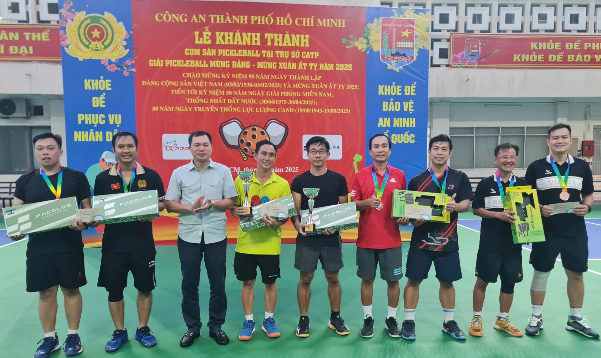 Công an TP.HCM tổ chức giải pickleball mừng Đảng, mừng Xuân Ất Tỵ