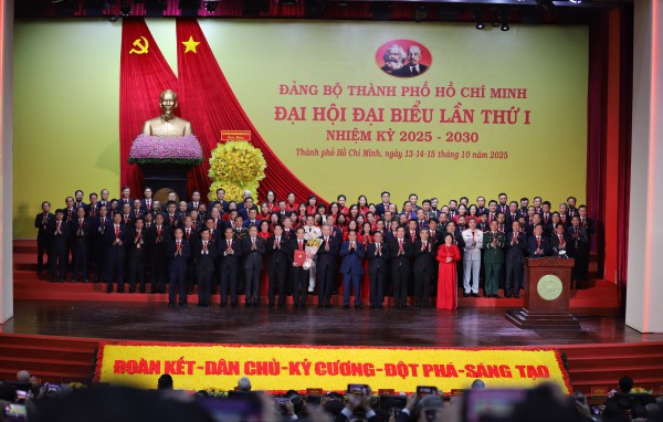 Danh sách Ban Thường vụ Thành ủy TP.HCM nhiệm kỳ 2025 - 2030