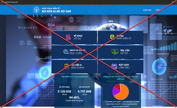 Giả mạo website BHXH Việt Nam để đánh cắp thông tin cá nhân Giả mạo website BHXH Việt Nam để đánh cắp thông tin cá nhân