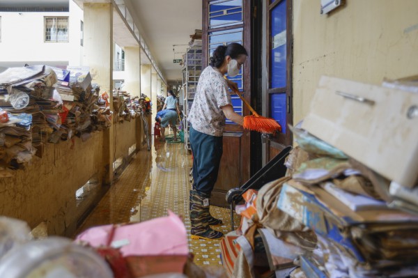 Hình ảnh Trường ĐH Sư phạm Thái Nguyên ngổn ngang sau lũ lịch sử Hình ảnh Trường ĐH Sư phạm Thái Nguyên ngổn ngang sau lũ lịch sử