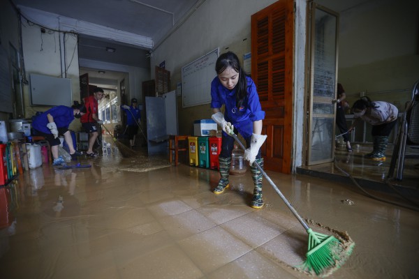 Hình ảnh Trường ĐH Sư phạm Thái Nguyên ngổn ngang sau lũ lịch sử Hình ảnh Trường ĐH Sư phạm Thái Nguyên ngổn ngang sau lũ lịch sử