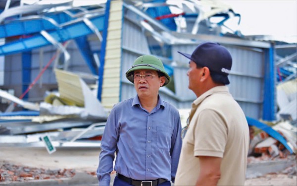 Khẩn trương khôi phục hạ tầng Khu kinh tế Nhơn Hội sau bão Kalmaegi Khẩn trương khôi phục hạ tầng Khu kinh tế Nhơn Hội sau bão Kalmaegi