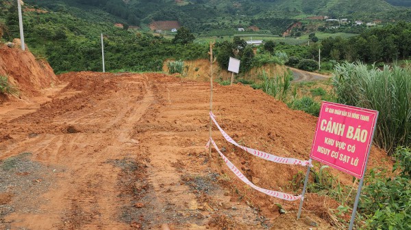 Lâm Đồng: Sụt lún đất nghiêm trọng tại dự án hồ chứa nước Đông Thanh