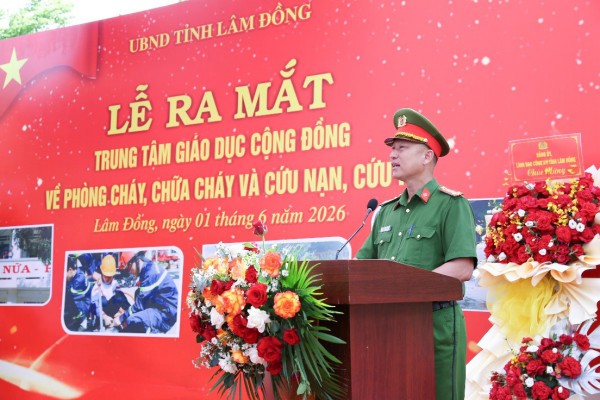 Lâm Đồng ra mắt Trung tâm Giáo dục cộng đồng về PCCC và CNCH đầu tiên Lâm Đồng ra mắt Trung tâm Giáo dục cộng đồng về PCCC và CNCH đầu tiên