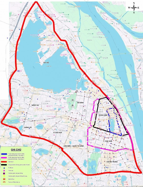 Lộ trình cấm xe xăng vào nội đô Hà Nội từ 1.7