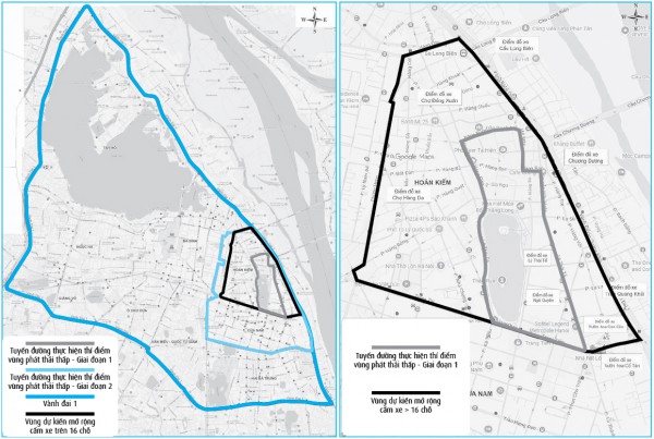 Lộ trình cấm xe xăng vào nội đô Hà Nội từ 1.7