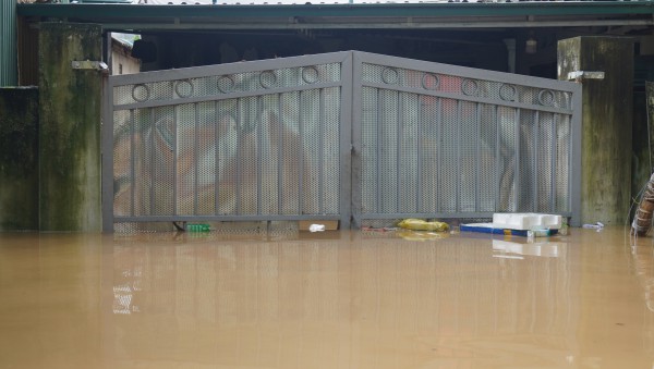 Nước sông Mã ồ ạt đổ vào nhà dân Nước sông Mã ồ ạt đổ vào nhà dân