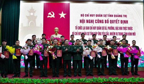 Quảng Trị: Điều động 78 sĩ quan quân đội về Ban Chỉ huy quân sự cấp xã Quảng Trị: Điều động 78 sĩ quan quân đội về Ban Chỉ huy quân sự cấp xã