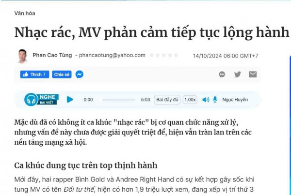 Sớm quét sạch 'nhạc rác'