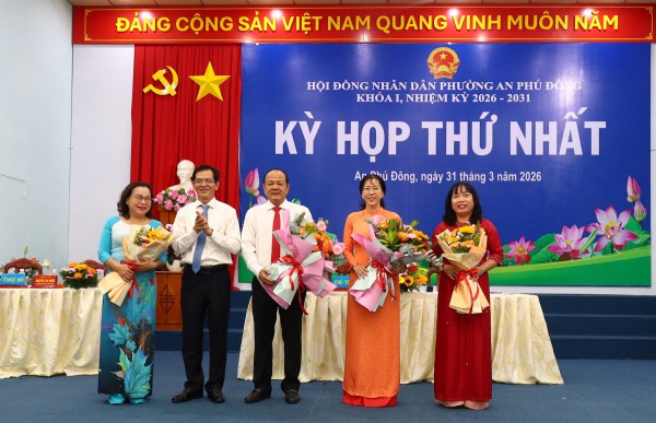 TP.HCM: Phường An Phú Đông bầu nhân sự chủ chốt HĐND, UBND nhiệm kỳ 2026 - 2031 TP.HCM: Phường An Phú Đông bầu nhân sự chủ chốt HĐND, UBND nhiệm kỳ 2026 - 2031