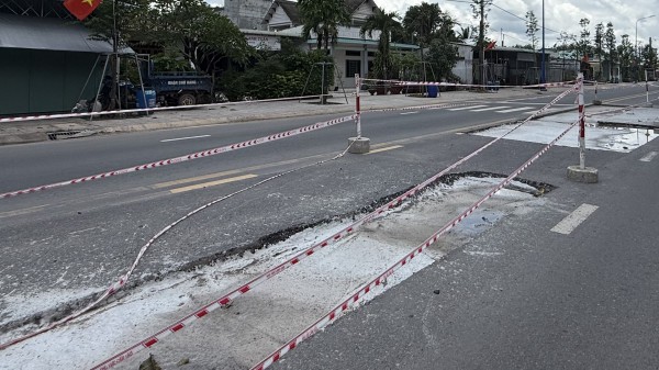 TP.HCM: Đường 333 tỉ ở xã Dầu Tiếng chưa bàn giao đã phải đào bới, sửa chữa