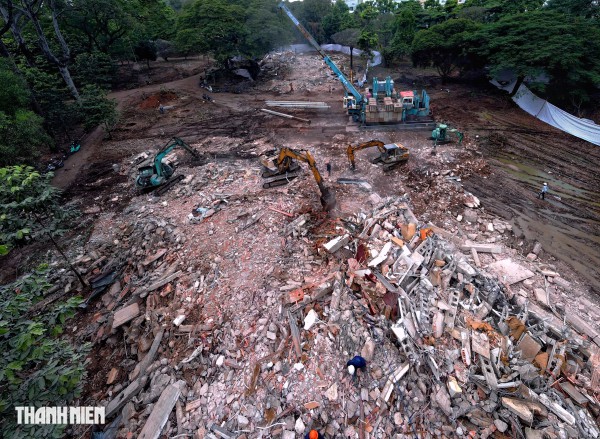 TP.HCM tháo dỡ 3 biệt thự trong khu đất số 1 Lý Thái Tổ