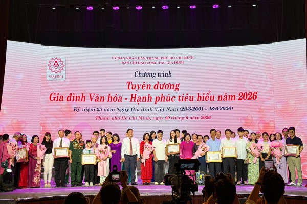 TP.HCM vinh danh 104 gia đình văn hóa - hạnh phúc tiêu biểu