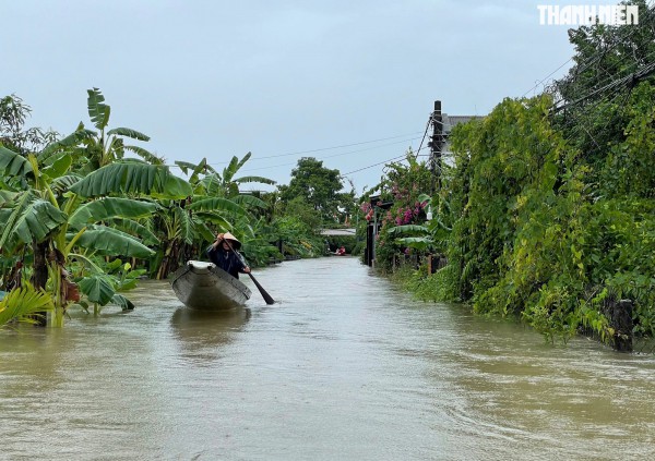 TP.Huế: Nước sông dâng cao trong đêm, vùng trũng tiếp tục ngập lụt TP.Huế: Nước sông dâng cao trong đêm, vùng trũng tiếp tục ngập lụt