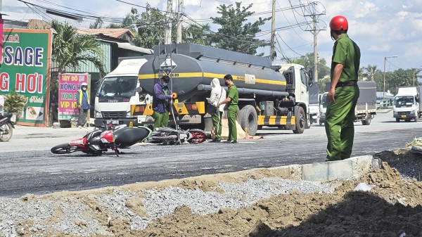 Tai nạn liên hoàn tại đoạn đường đang thi công, 1 người tử vong