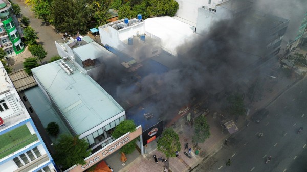 Tây Ninh: Cháy lớn tại quán ăn mới hoạt động được khoảng 1 tháng