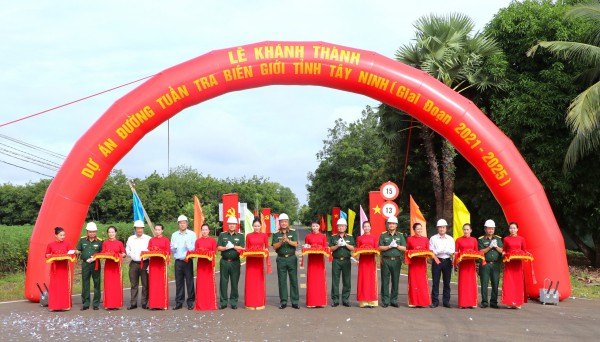 Tây Ninh: Khánh thành thêm tuyến đường tuần tra biên giới dài gần 35 km