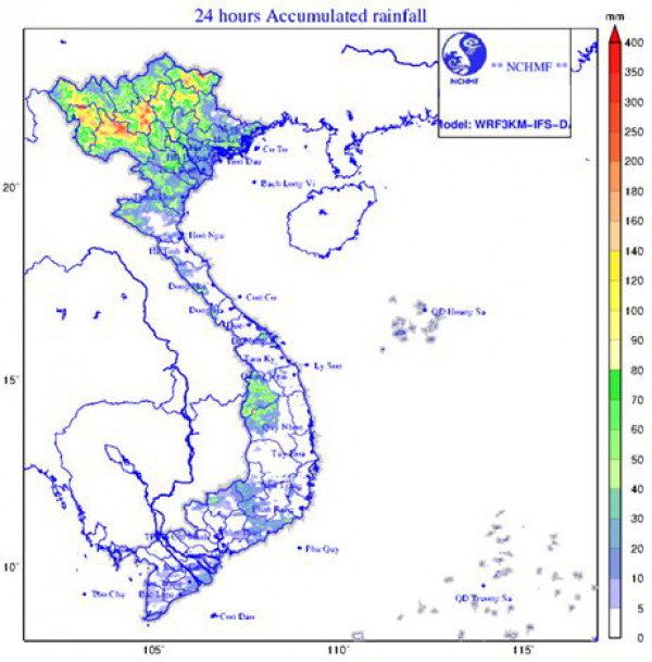 Tin tức thời tiết hôm nay 24.8.2023: Bắc bộ mưa to