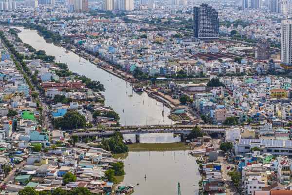 Toàn cảnh dự án bờ bắc kênh Đôi 7.300 tỉ ở TP.HCM sau 10 tháng thi công