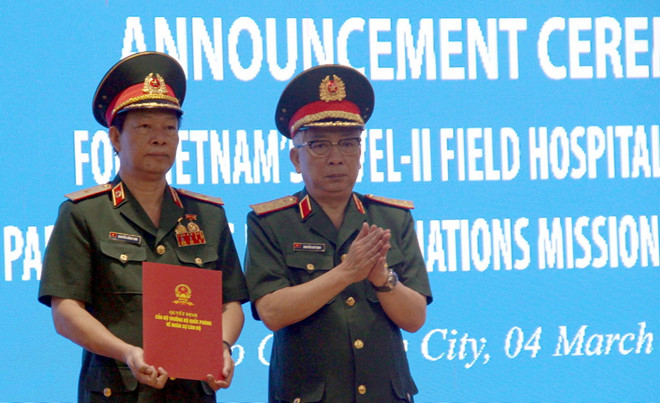 Việt Nam thành lập Bệnh viện dã chiến cấp 2 số 3, sẵn sàng đến Nam Sudan