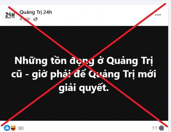 Xác minh nhiều trang mạng xuyên tạc ý của Chủ tịch UBND tỉnh Quảng Trị