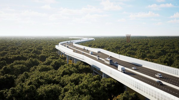 Ảnh phối cảnh 13 km đường trên cao xuyên Khu bảo tồn thiên nhiên văn hóa Đồng Nai Ảnh phối cảnh 13 km đường trên cao xuyên Khu bảo tồn thiên nhiên văn hóa Đồng Nai